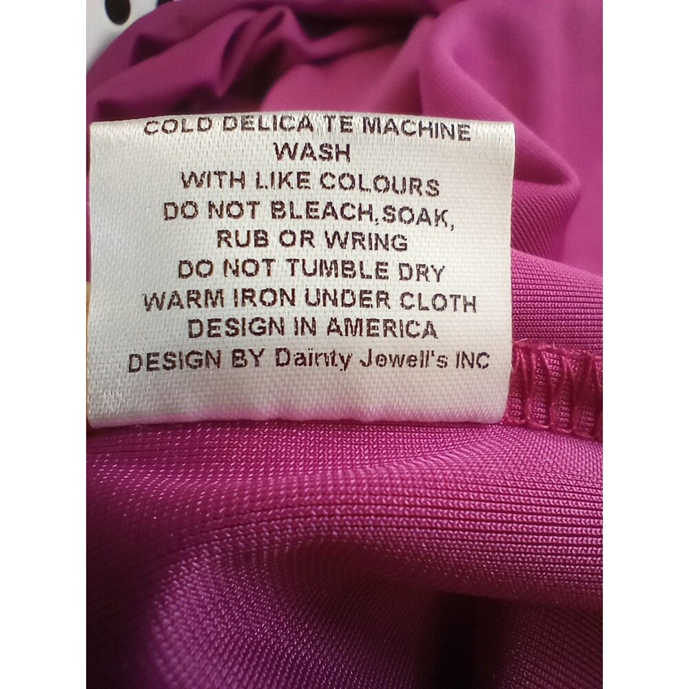 Dainty Jewells Dress Faux Wrap 2XL Hot Pink Velvet NWT Holiday Modest Occasion - Picture 13 of 13